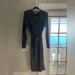 Grey ASOS Wrap Sweater Dress - Size 4